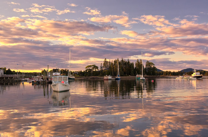 27-CindyFarrWeinfeld-A-Bernard-Harbor-at-Sunset