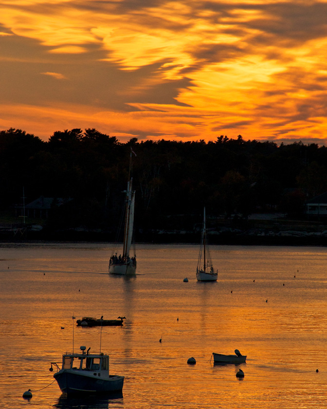 34-WalterBuczacz-B-Boothbay-Harbor-Sunset